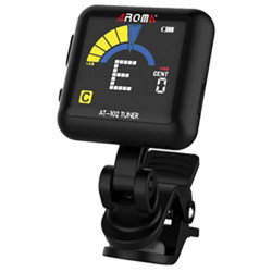 Aroma AT102BK Rechargeable Clip-On Chromatic Tuner - Black