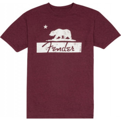 Fender Burgundy Bear Unisex T-Shirt 
