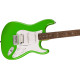 Fender FSR Squier Sonic Stratocaster HSS Laurel Fingerboard White Pickguard Lime Green
