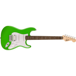 Fender FSR Squier Sonic Stratocaster HSS Laurel Fingerboard White Pickguard Lime Green
