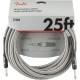 Fender Professional Series Instrument Cable 25 foot White Tweed