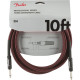Fender Professional Series Instrument Cables 10 foot Red Tweed