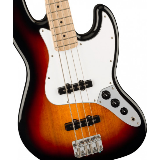 Fender Squier Affinity Series Jazz Bass Maple Fingerboard White Pickguard 3 Color Sunburst