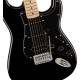 Fender Squier Sonic Stratocaster HSS Maple Fingerboard Black Pickguard Black