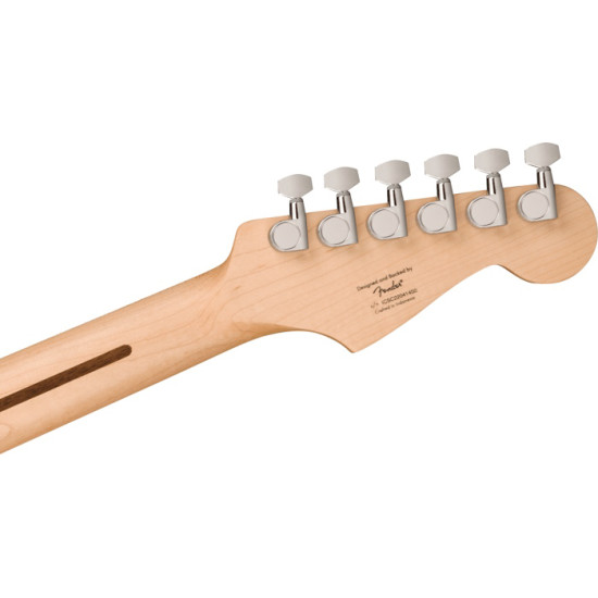 Fender Squier Sonic Stratocaster Left-Handed Maple Fingerboard White Pickguard Black