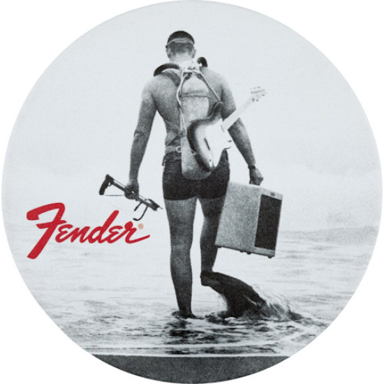Fender Vintage Ads 4Pk Coaster Set Black and White