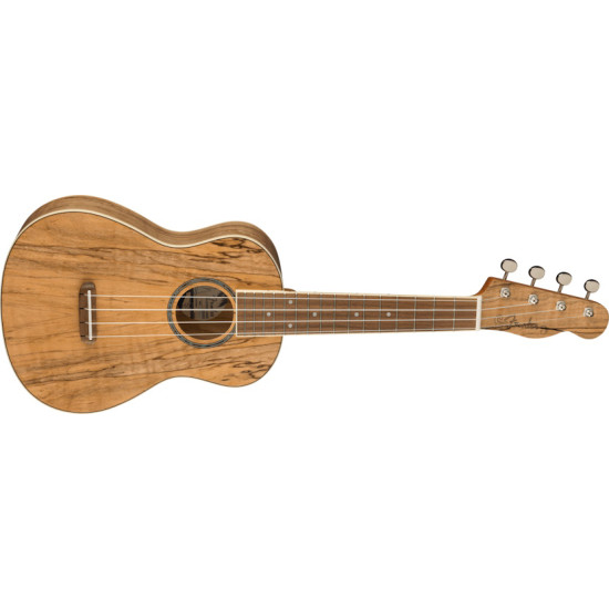 Fender Zuma Exotic Concert Ukulele Walnut Fingerboard Spalted Maple