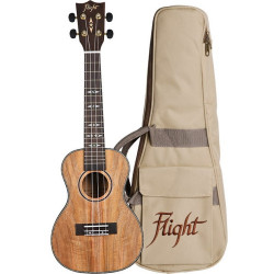 Flight DUC410 Qa Quilted Ash Concert Ukulele With Bag
