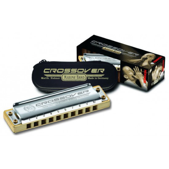 Hohner Marine Band Crossover Harmonica in the Key of D