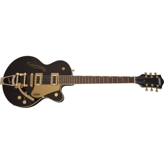 Gretsch G5655TG Electromatic Center Block Jr Single Cut with Bigsby and Gold Hardware Laurel Fingerboard Black Gold