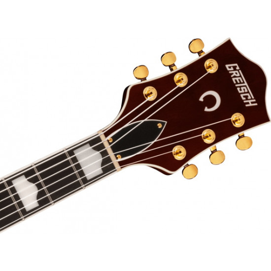 Gretsch G6120TG-DS Players Edition Nashville® Hollow Body DS with String-Thru Bigsby® and Gold Hardware Ebony Fingerboard Roundup Orange