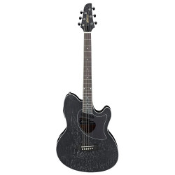 Ibanez TCM50 Talman Electric-Acoustic Guitar in Galaxy Black Open Pore