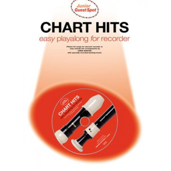 Junior Guest Spot Chart Hits Easy Playalong for Recorder with CD