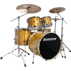 Ludwig Element Evolution  L5LCEE22021 5Pc Drum Set with Two Cymbal Stands