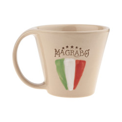 Magrabo MUG in Stoneware with handle, handcrafted in Italy by the Ceramiche