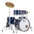Pearl RSJ465C/C-743 Roadshow Junior 5-Piece Drum Kit with 16in Bass Drum, Hardware & Cymbal Royal Blue Metallic