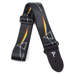 Pink Floyd Dark Side Of The Moon Guitar Strap Perri's Leather Official  Black with Logo
