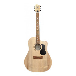 Pratley PRSL-DCE-MB Dreadnought Cutaway, Solid Queensland Maple with Deluxe Gigbag