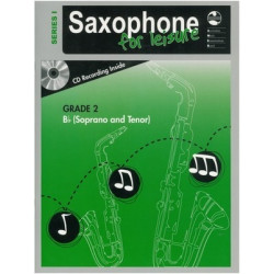 AMEB Saxophone for Leisure Series 1 Grade 2 Bb Soprano and Tenor Examination Book and CD