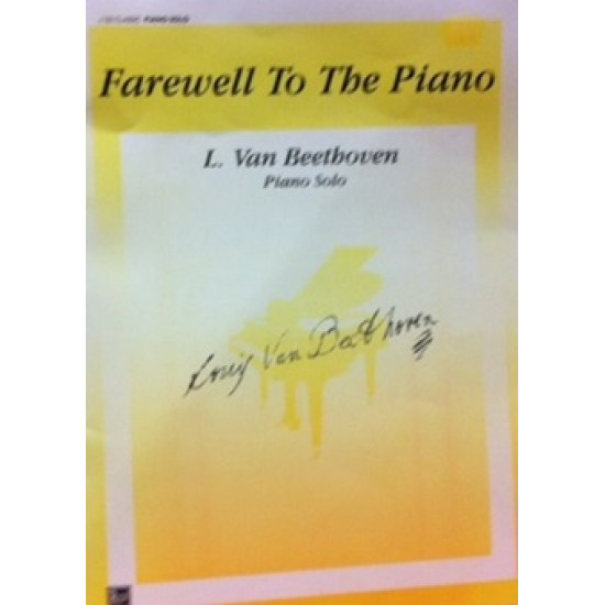 Farewell to the Piano Beethoven Piano Solo