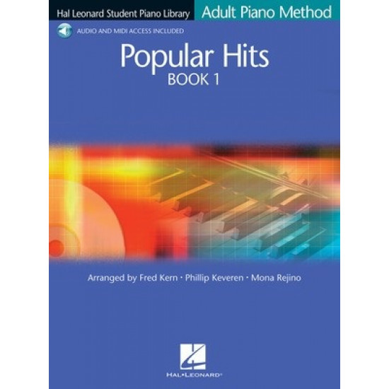 HLSPL Popular Hits Book 1 Adult Piano Method Plus Audio and Midi Access