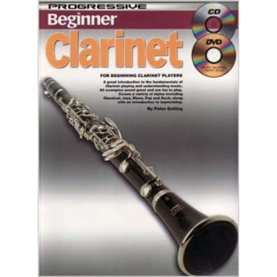 Progressive Beginner Clarinet Book plus CD and DVD
