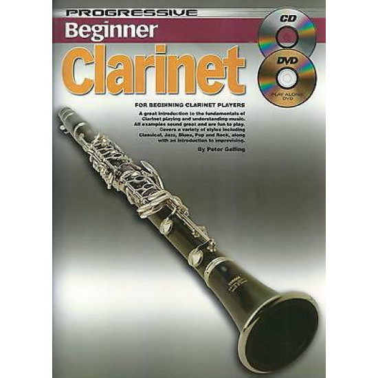 Progressive Beginner Clarinet Book plus CD and DVD