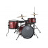 Ludwig Pocket Kit Including cymbals Wine Red Sparkle L5LC178XO25DIR