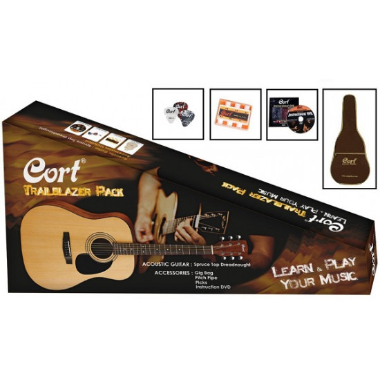 Cort Acoustic Electric CAP810 Trailblazer Guitar Pack